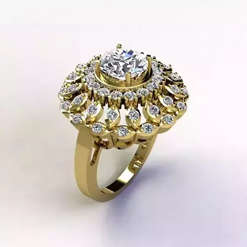 Woman Ring 3d Pring Model