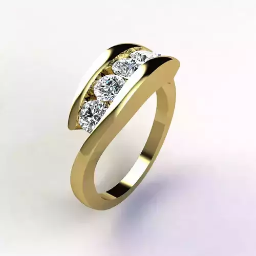 Woman Ring 3d Pring Model