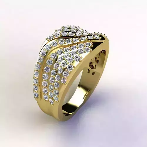 Woman Ring 3d Pring Model