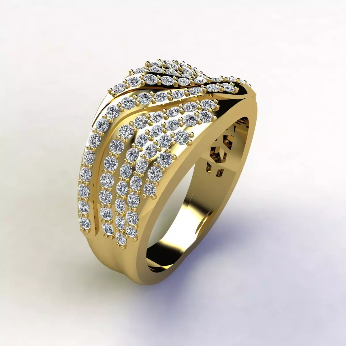 Woman Ring 3d Pring Model 3D print model_0