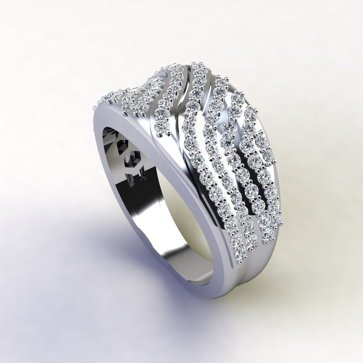 Woman Ring 3d Pring Model 3D print model_7