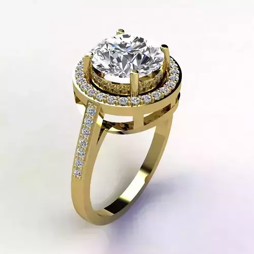 Woman Ring 3d Pring Model