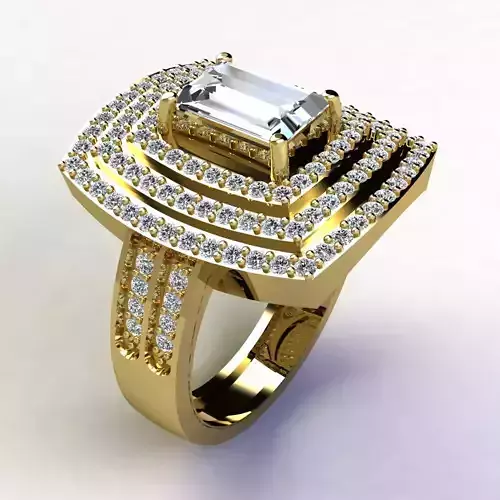 Woman Ring 3d Pring Model