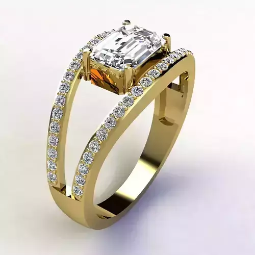Woman Ring 3d Pring Model