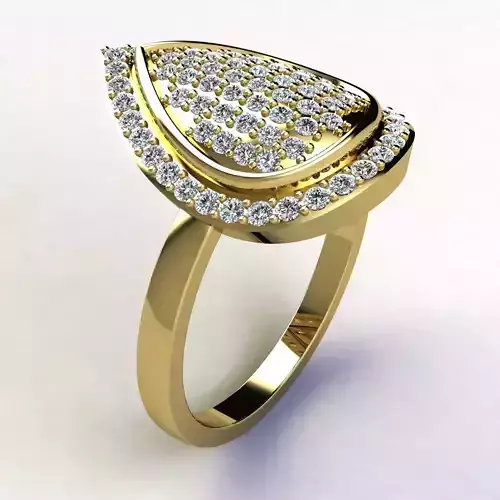 Woman Ring 3d Pring Model