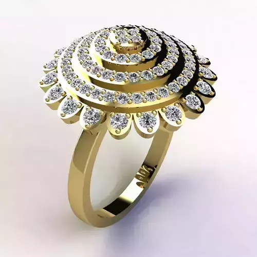 Woman Ring 3d Pring Model