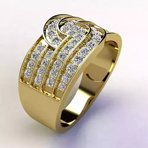 Woman Ring 3d Pring Model