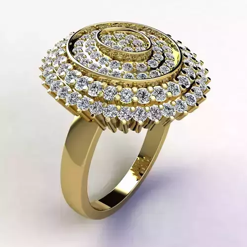 Woman Ring 3d Pring Model