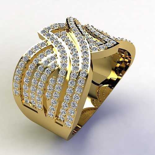Woman Ring 3d Pring Model 3D print model
