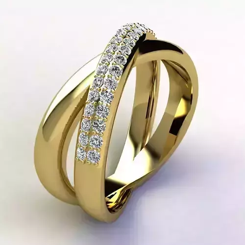 Twist Ring 3d Print Model 