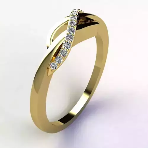 Twist Ring 3d Print Model 