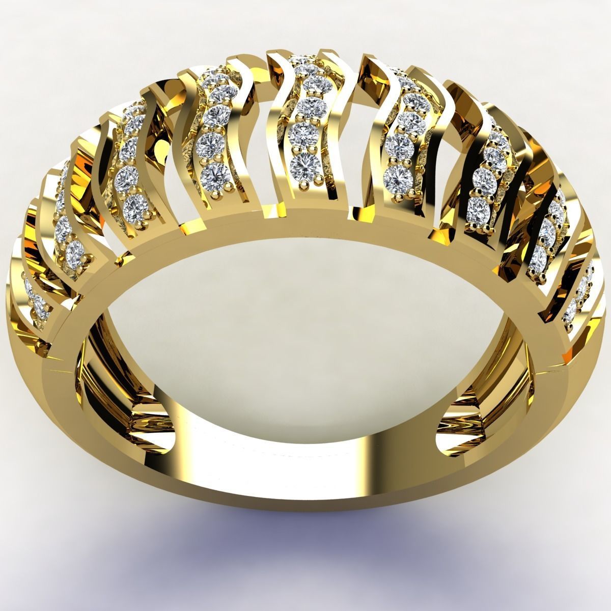 Diamond Ring 3d Pritn Model  3D print model_7