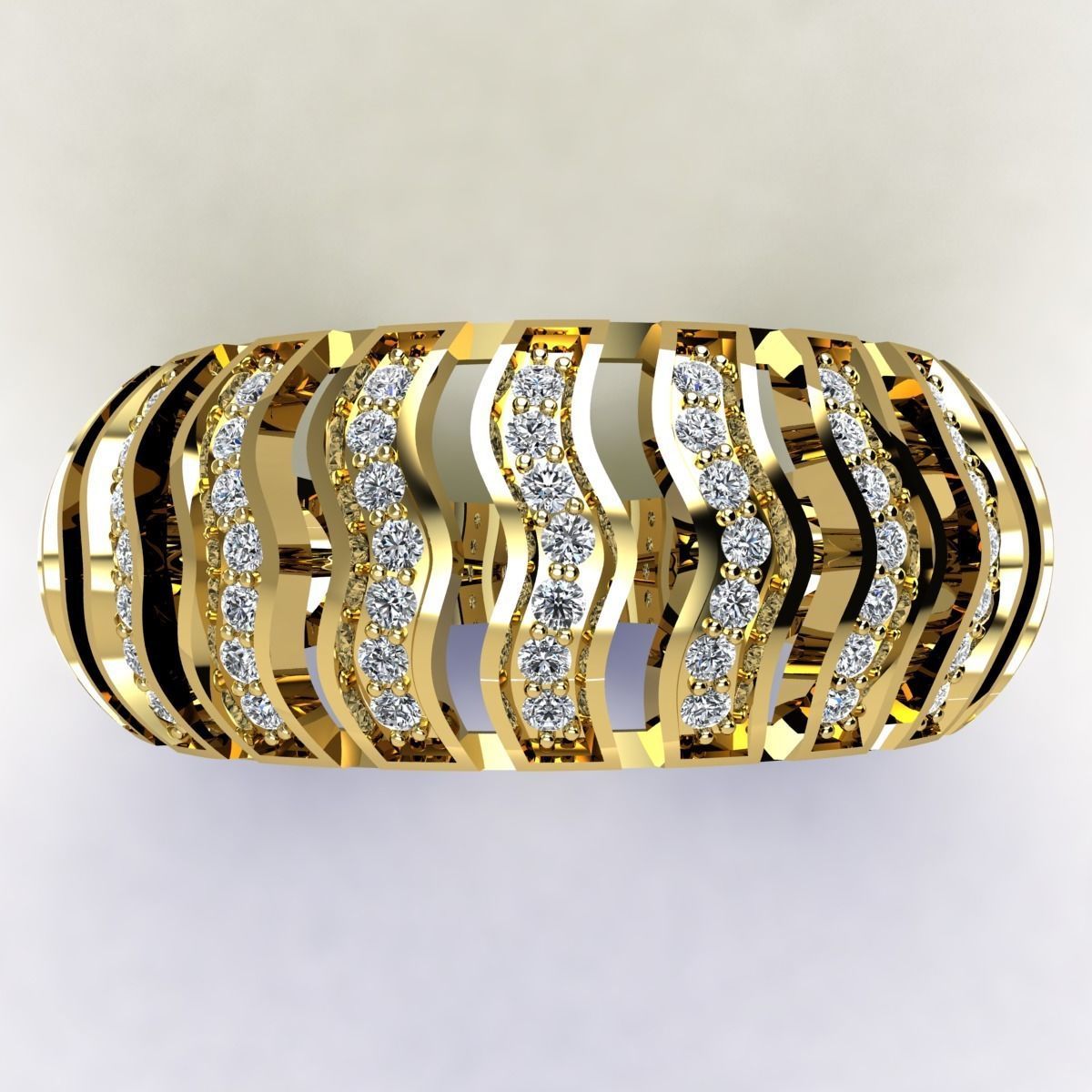 Diamond Ring 3d Pritn Model  3D print model_10