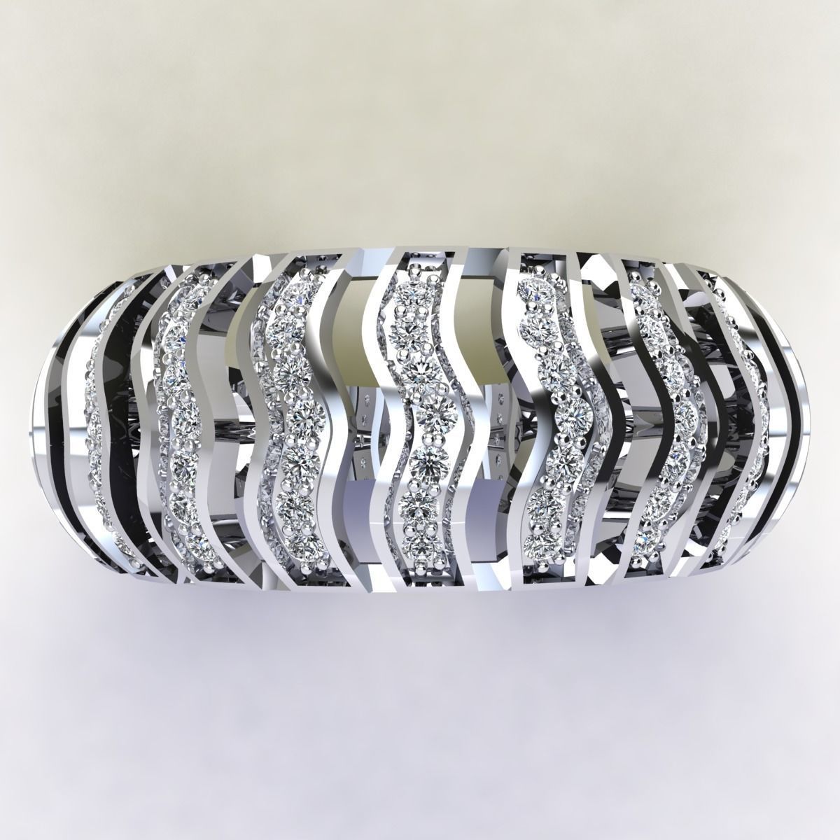 Diamond Ring 3d Pritn Model  3D print model_12