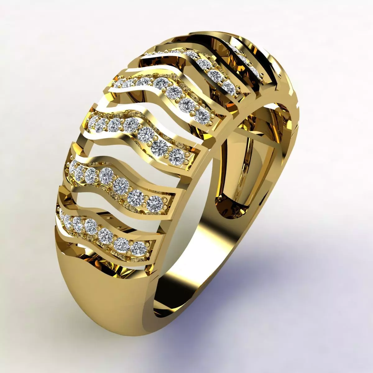 Diamond Ring 3d Pritn Model  3D print model_0