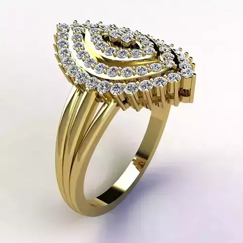 Merquees Shape Ring 3d Print Model 