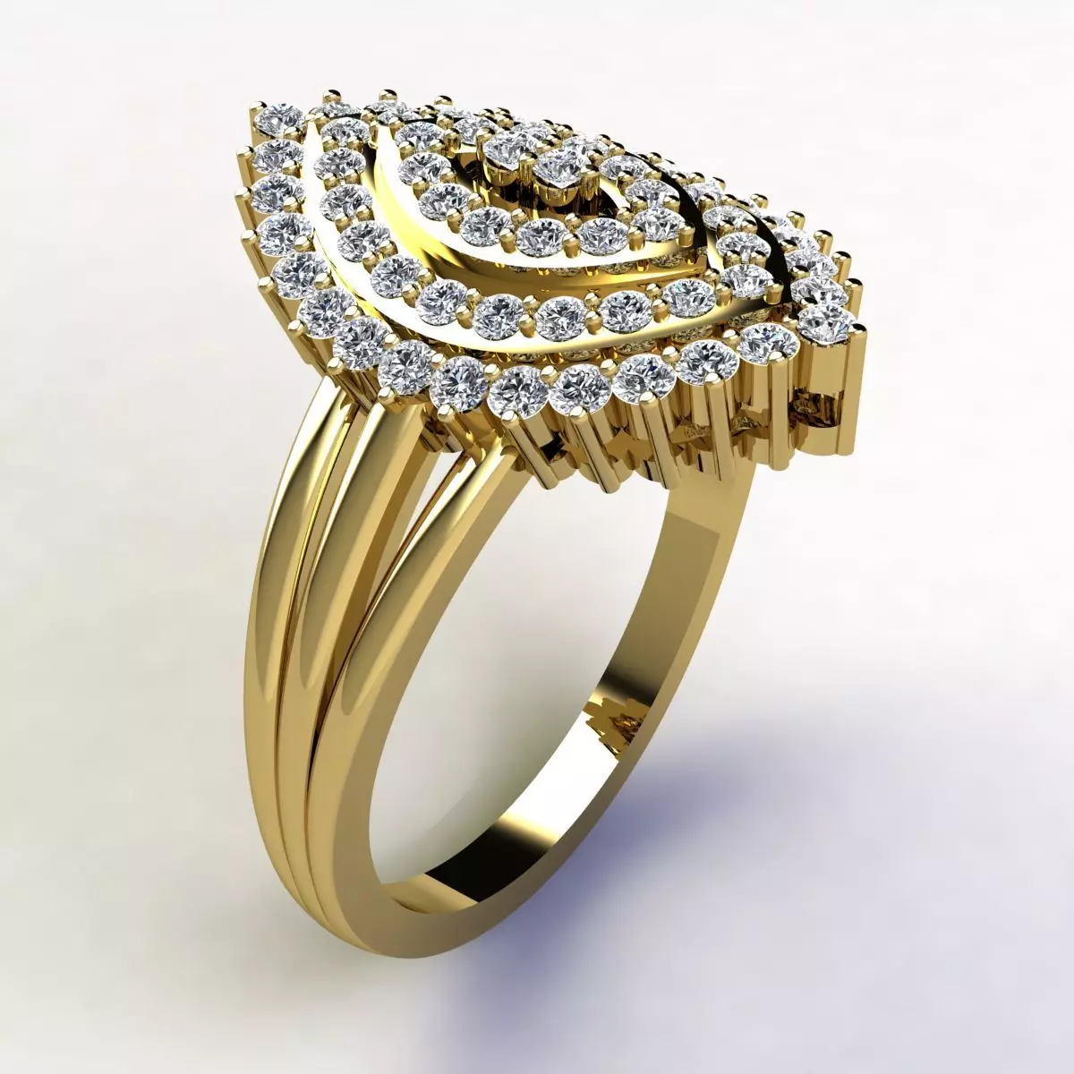 Merquees Shape Ring 3d Print Model 3D print model