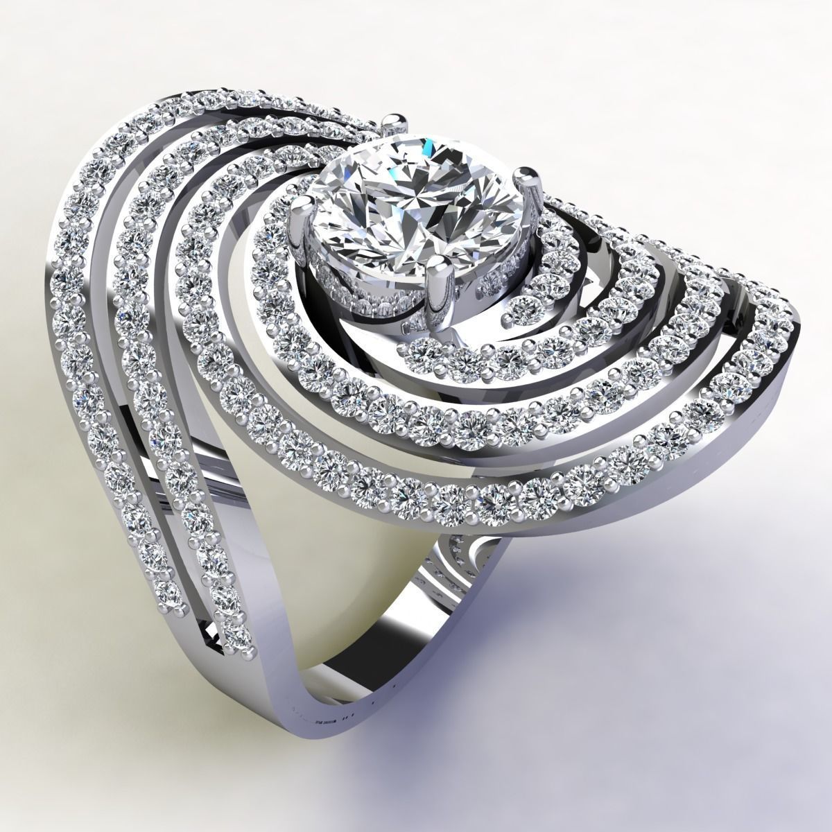 Big Woman Ring 3d Print Model  3D print model_6