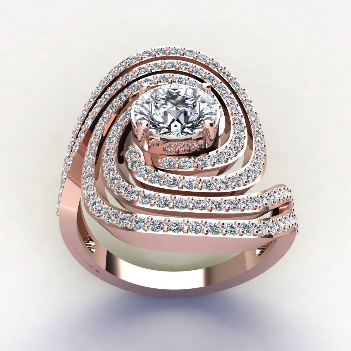 Big Woman Ring 3d Print Model  3D print model_8