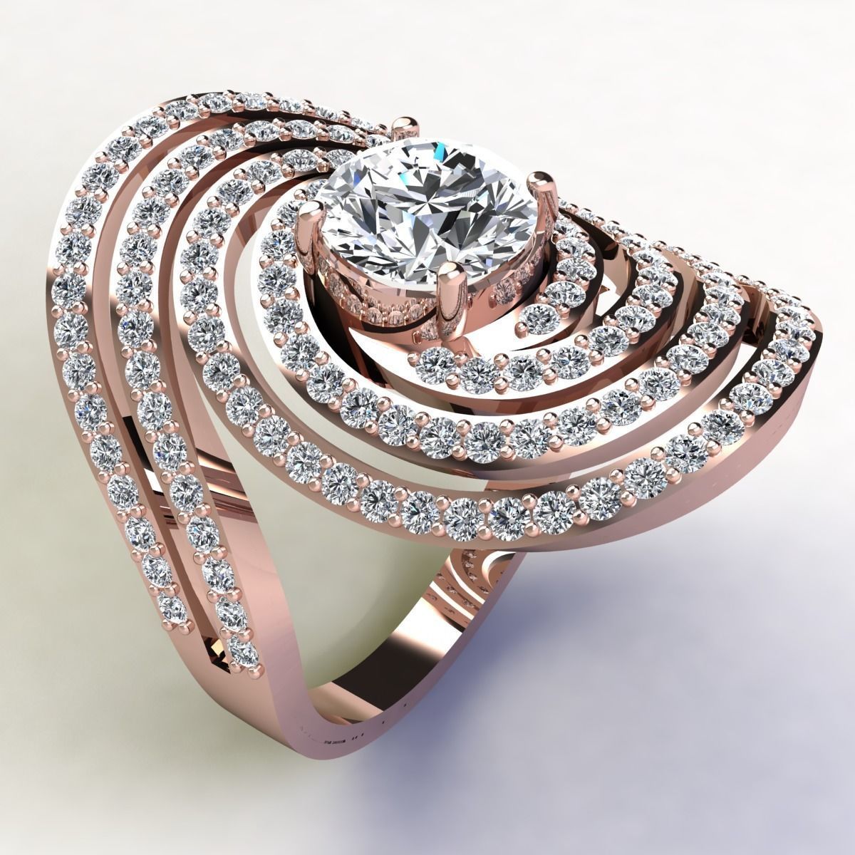 Big Woman Ring 3d Print Model  3D print model_4