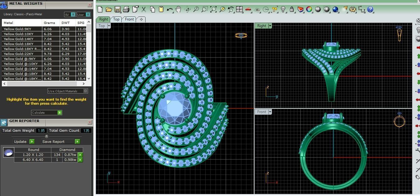 Big Woman Ring 3d Print Model  3D print model_5