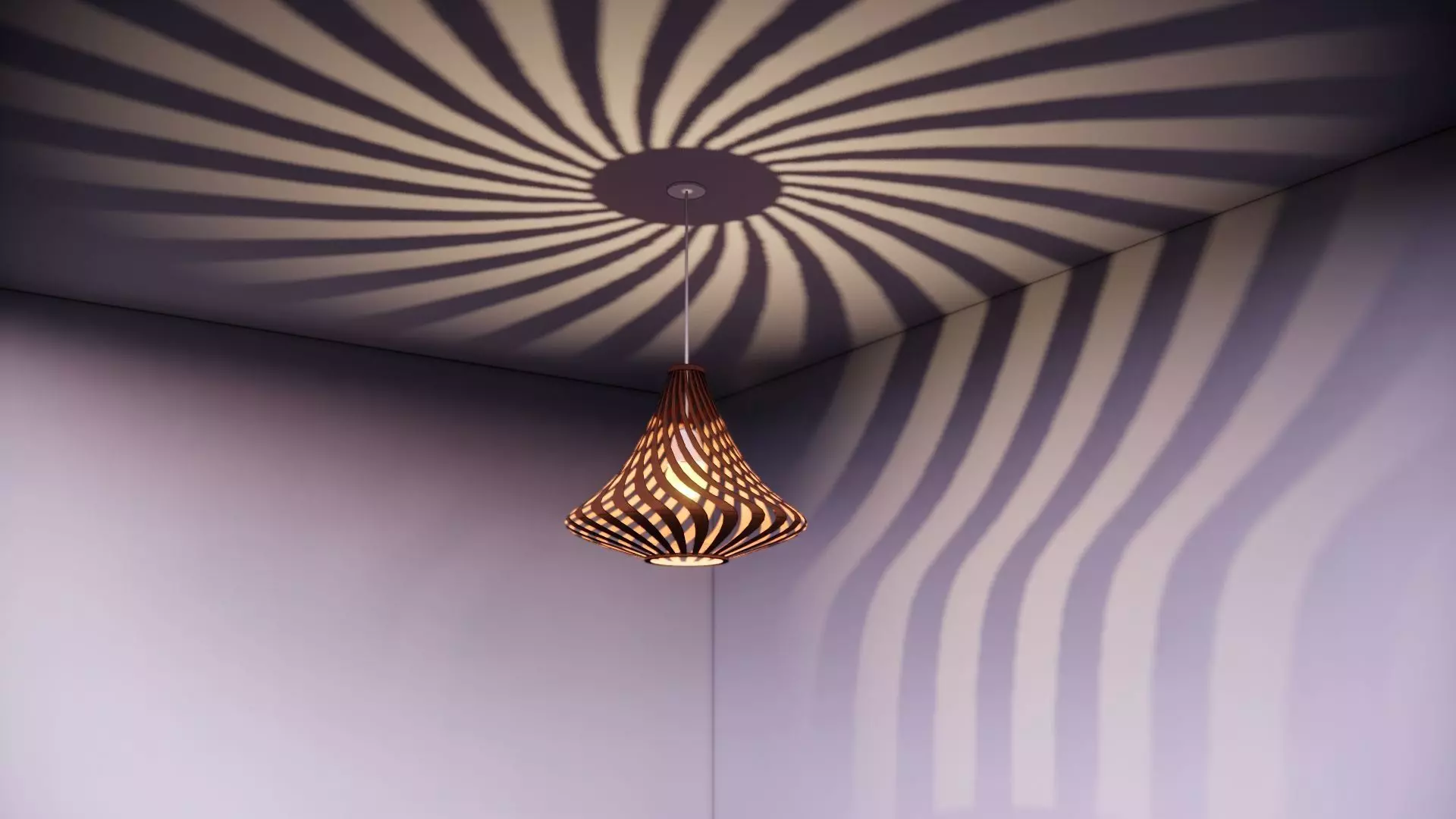 Pendent lamp celing 3D model_0