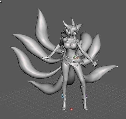 Elderwood Ahri 3D Model 3D print model