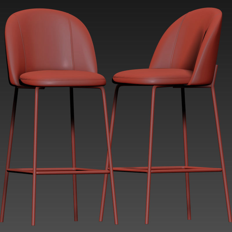 Cloyd Bar Stool 3D model_4