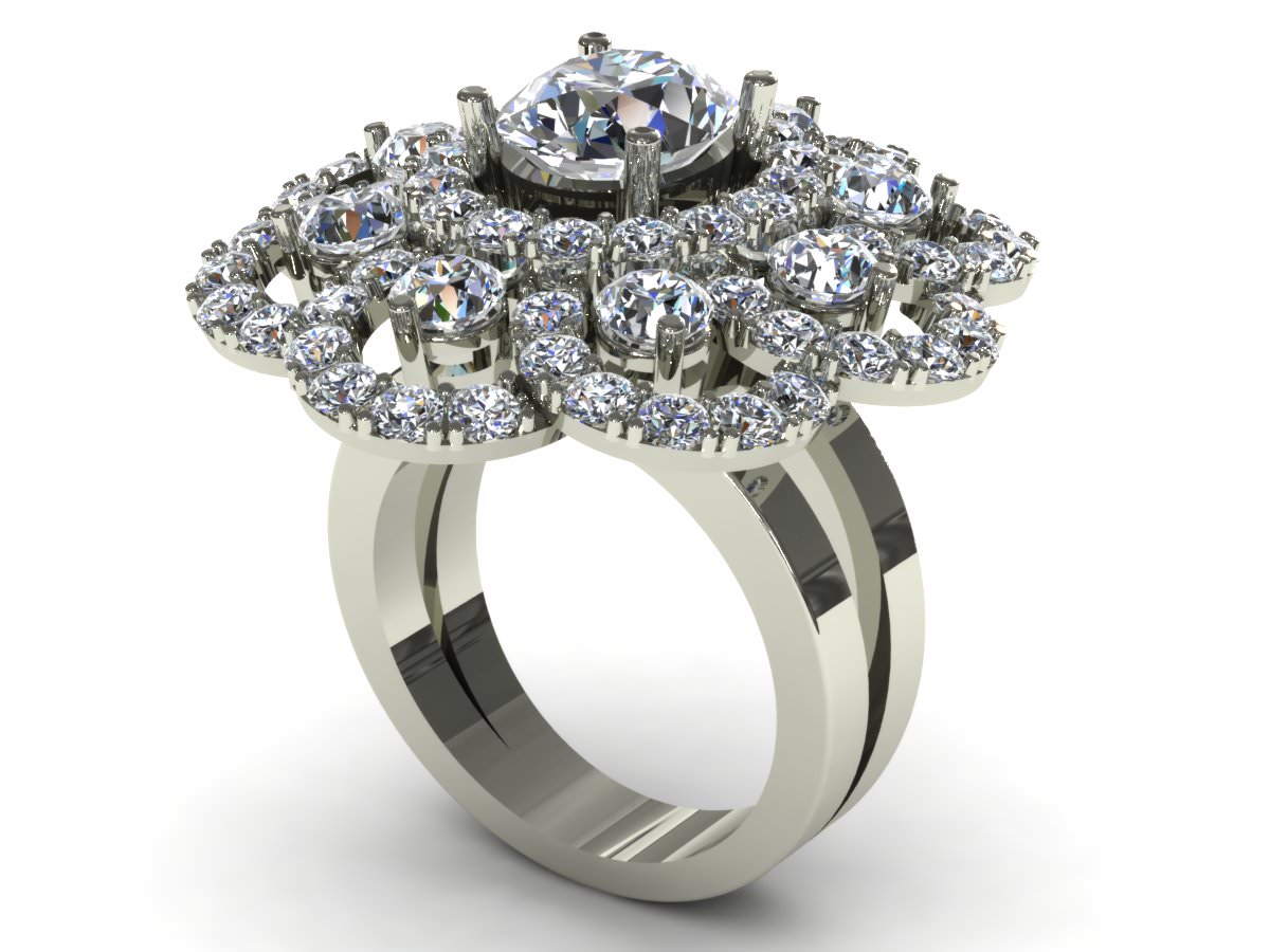 3DM Gem Round Ring 3D print model_2