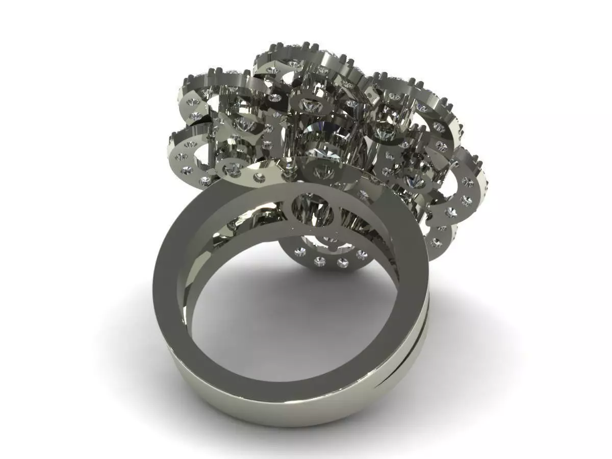 3DM Gem Round Ring 3D print model_0