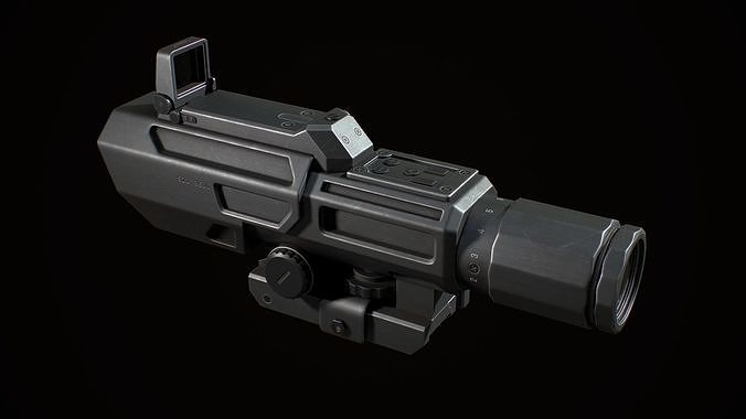 NCstar Ado Scope Low-poly 3D model