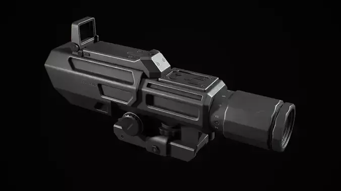 NCstar Ado Scope Low-poly 3D model