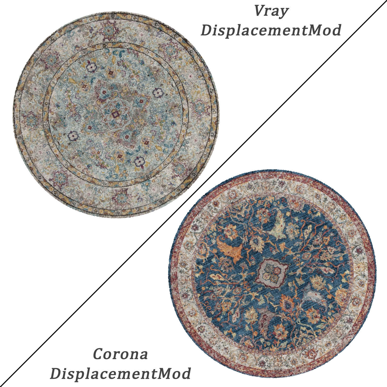 Round Rug Set 54 3D model_1