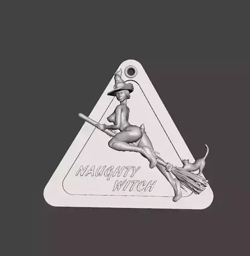 Naughty witch - Keychain