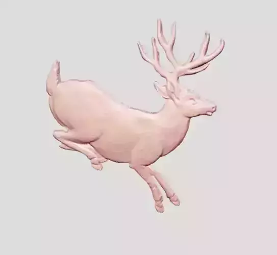 high quality high poly deer