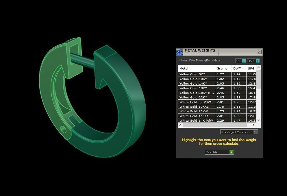 Simple Square Hoop Earring Size Large 3D print model_4