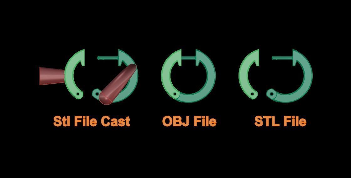 Simple Square Hoop Earring Size Large 3D print model_5