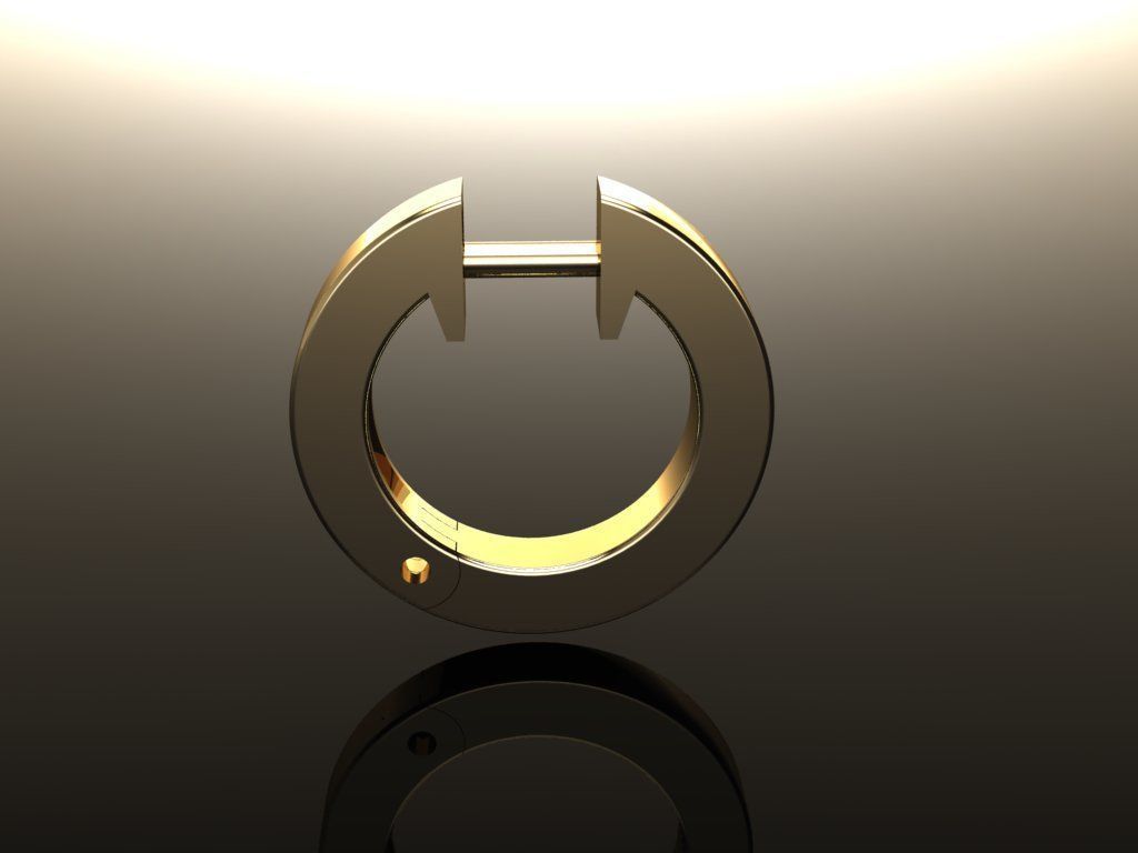 Simple Square Hoop Earring Size Large 3D print model_2