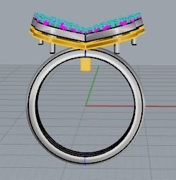 rings butterflay -CG280 3D print model_21