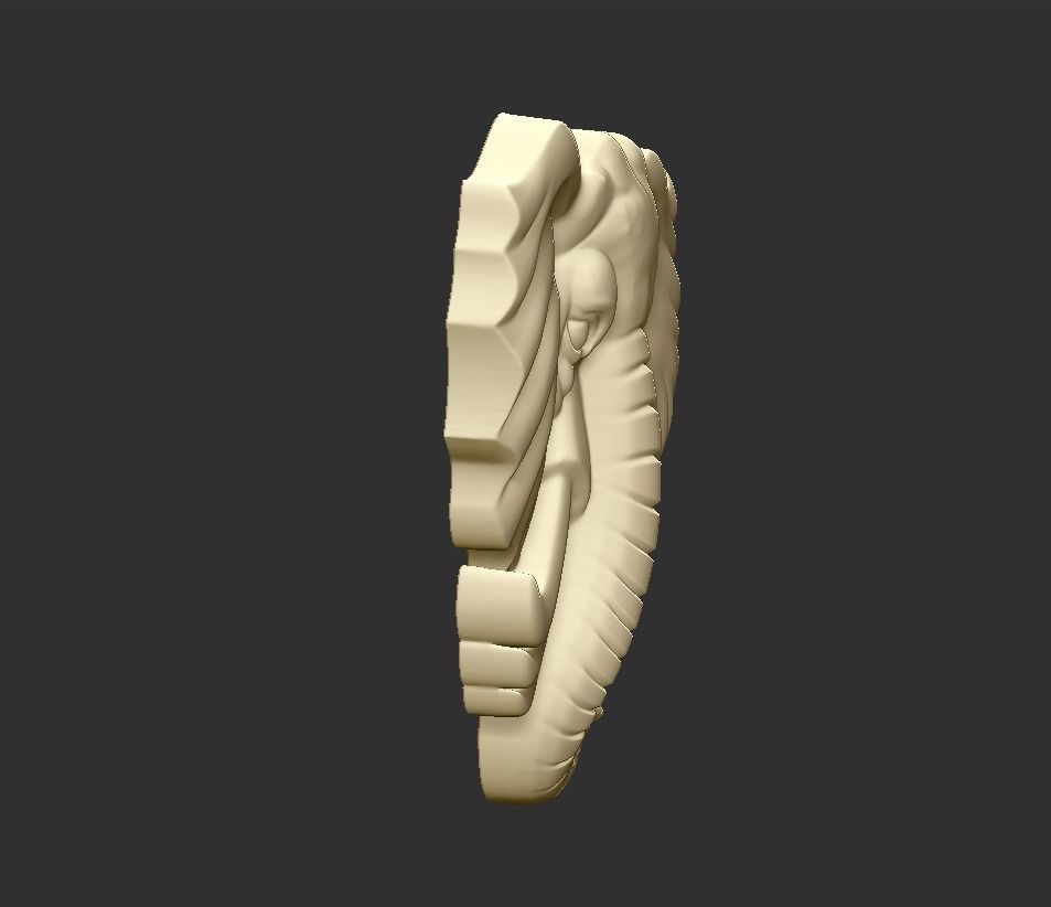 elephant head 3D print model_2