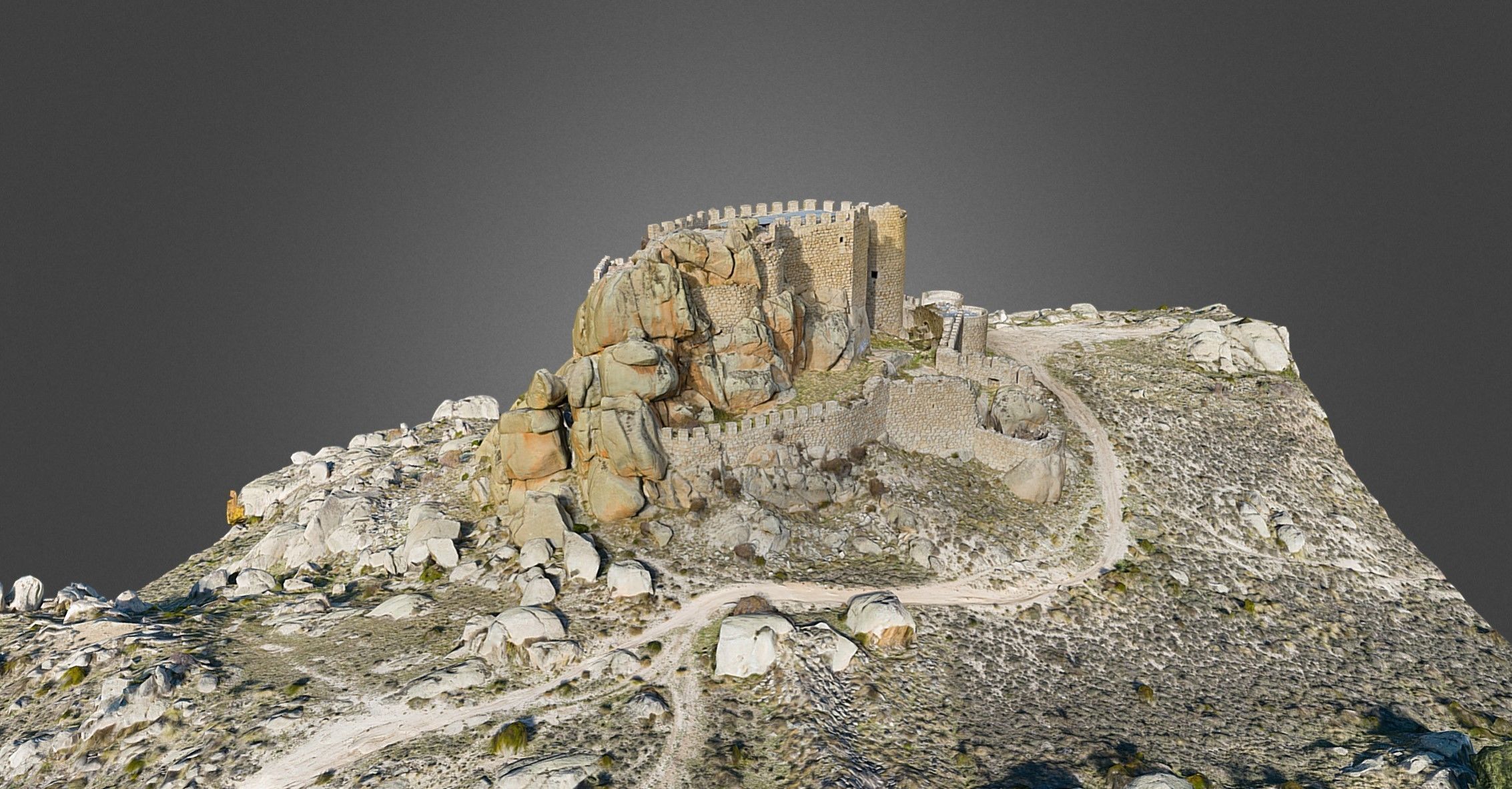 Spanish Medieval Castle - Low Poly Low-poly 3D model_3