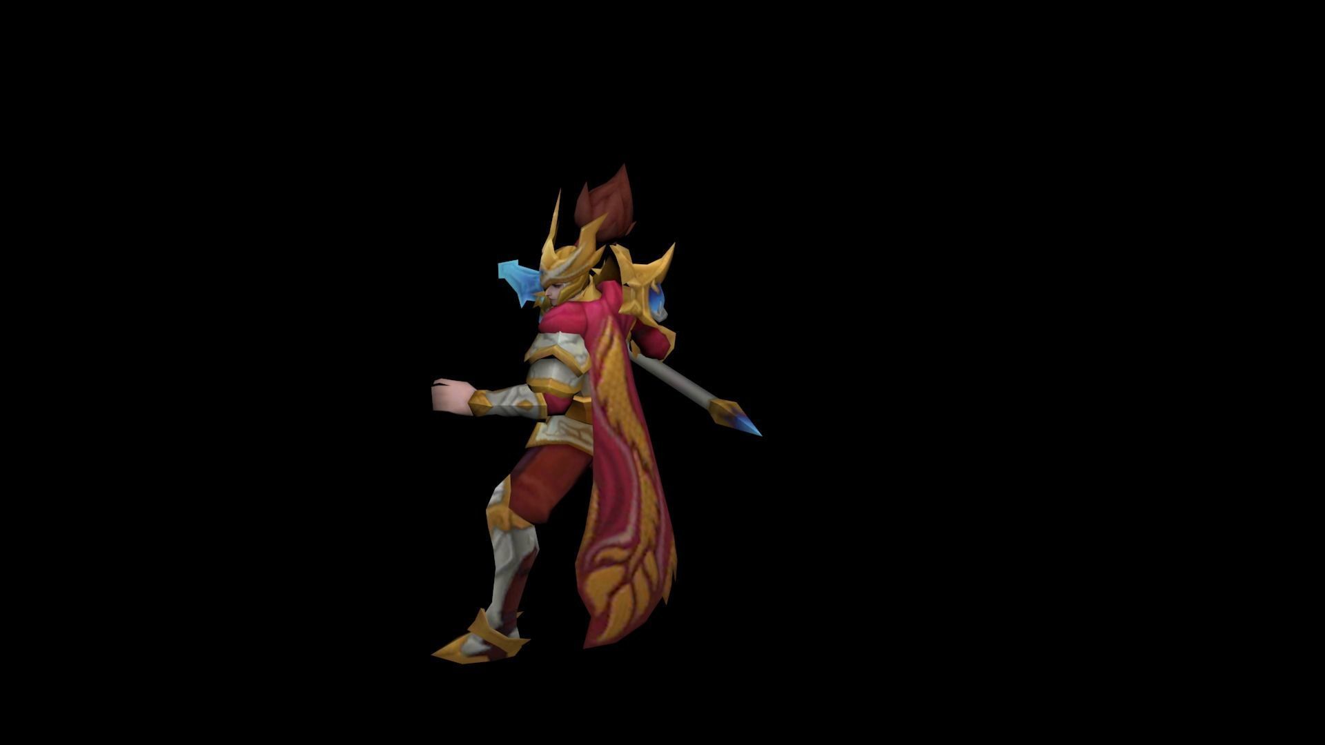 mobile legends Zilong 3D model_1