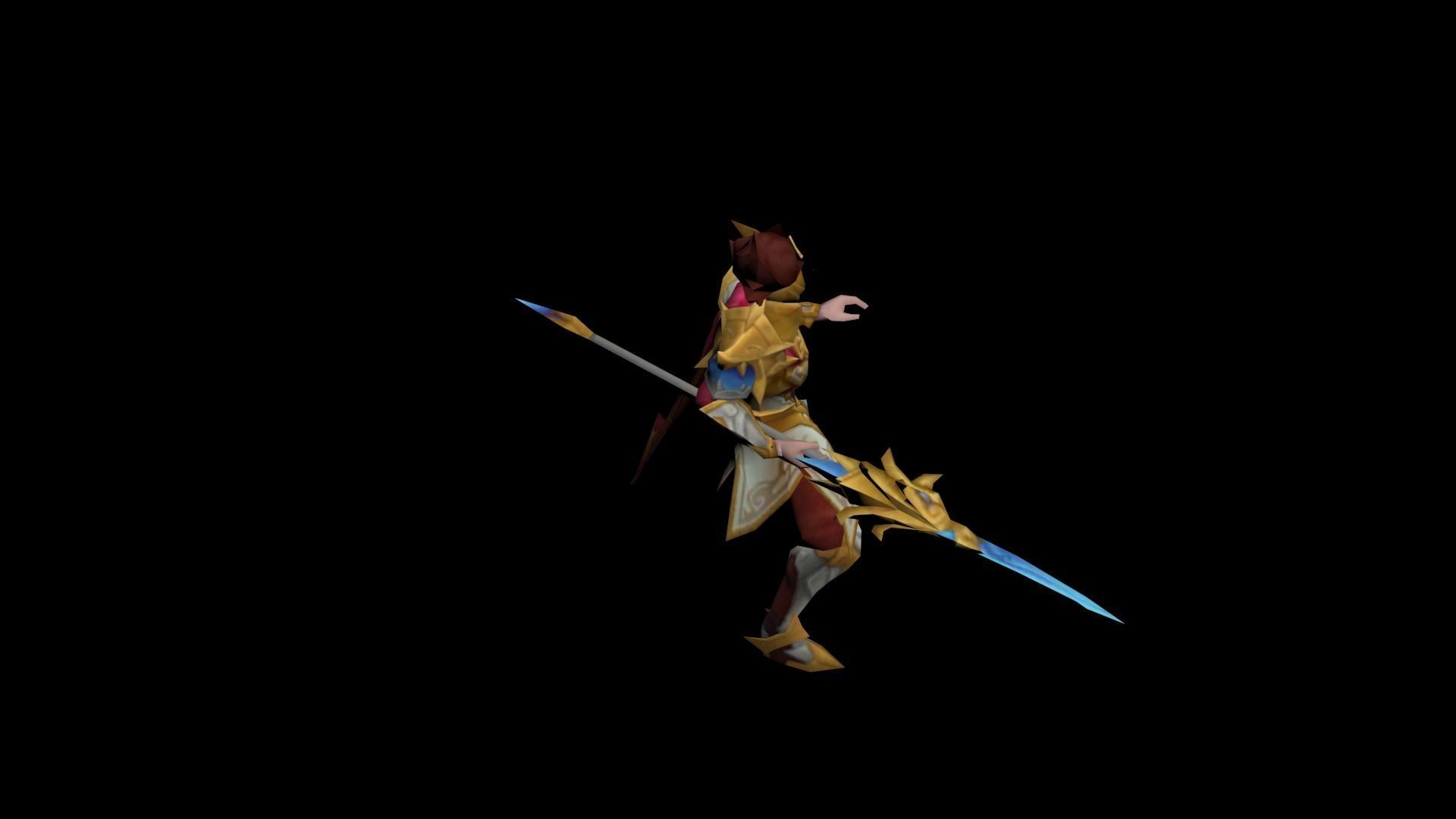 mobile legends Zilong 3D model_3