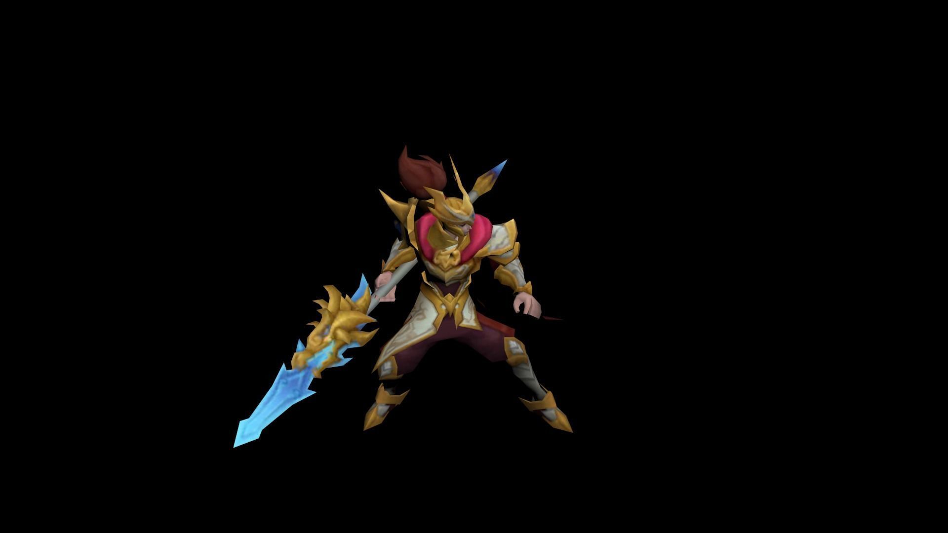 mobile legends Zilong 3D model_2
