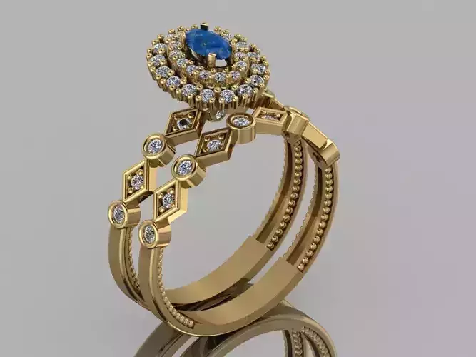 GC GOLD Y311- Diamond gold Ring 