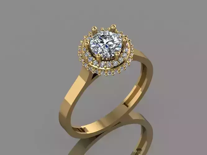 GC GOLD Y312- Diamond gold Ring 