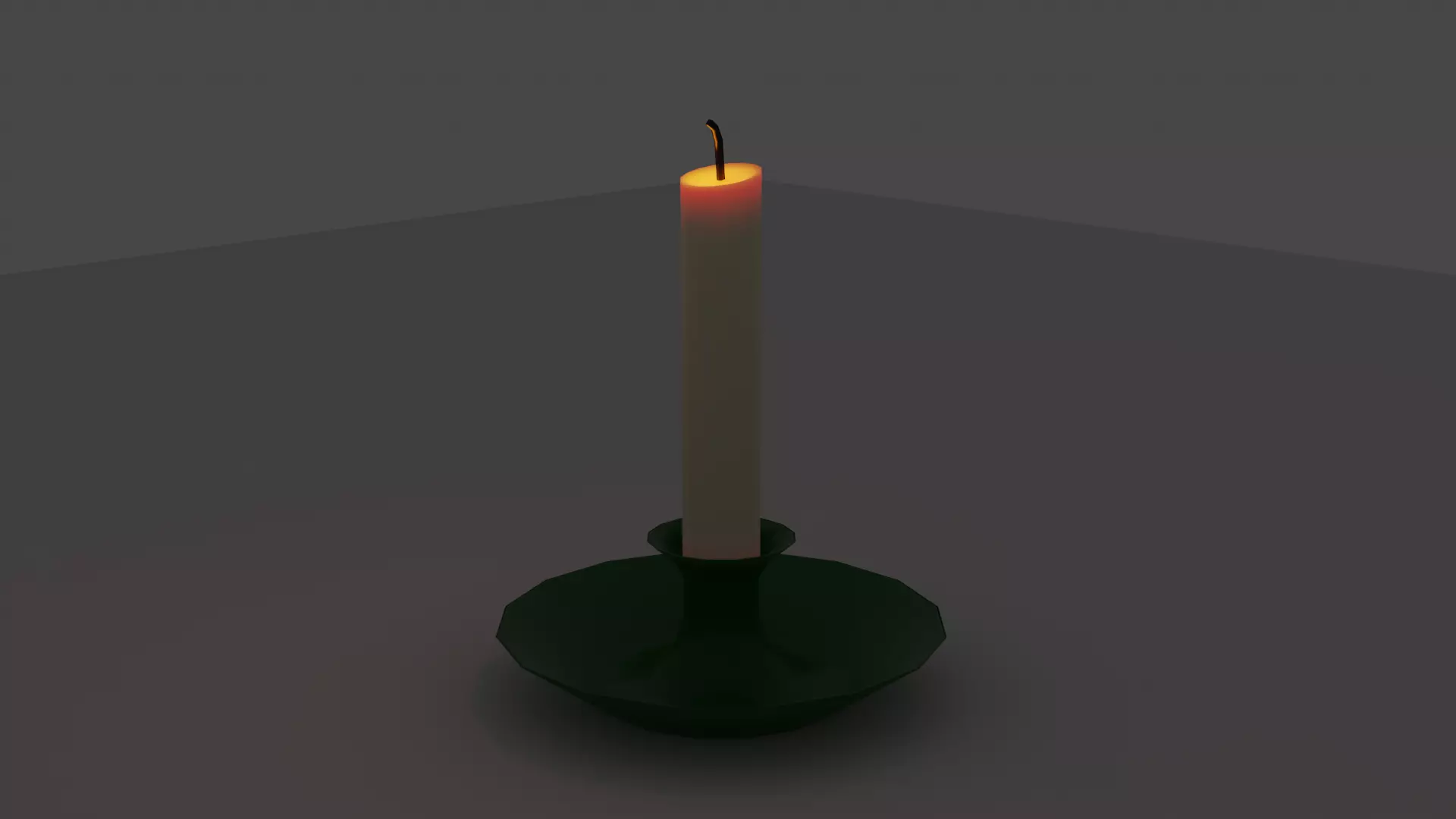 candle light Free low-poly 3D model