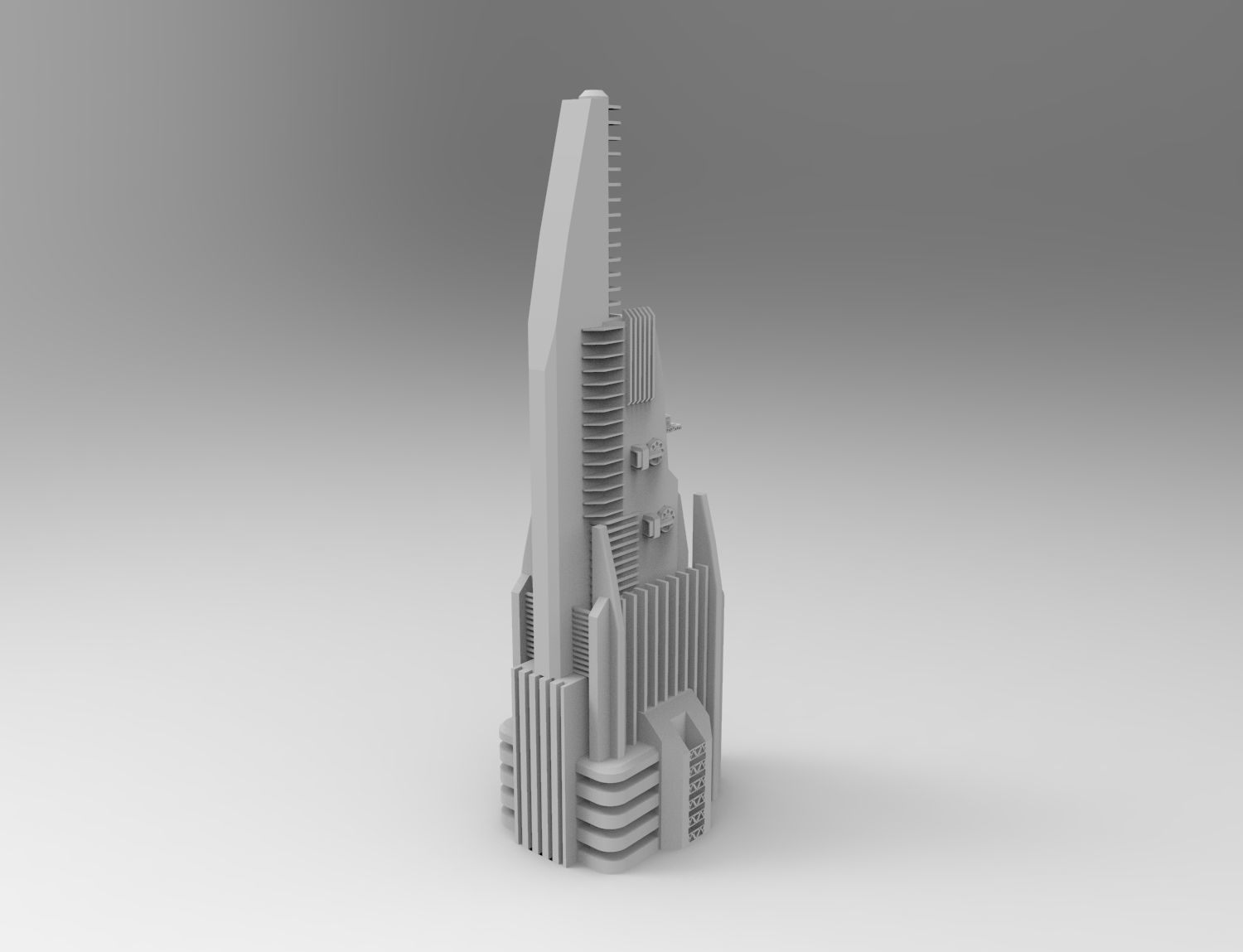 Rhapsody Building Kitbash -- Level 1 3D model_2