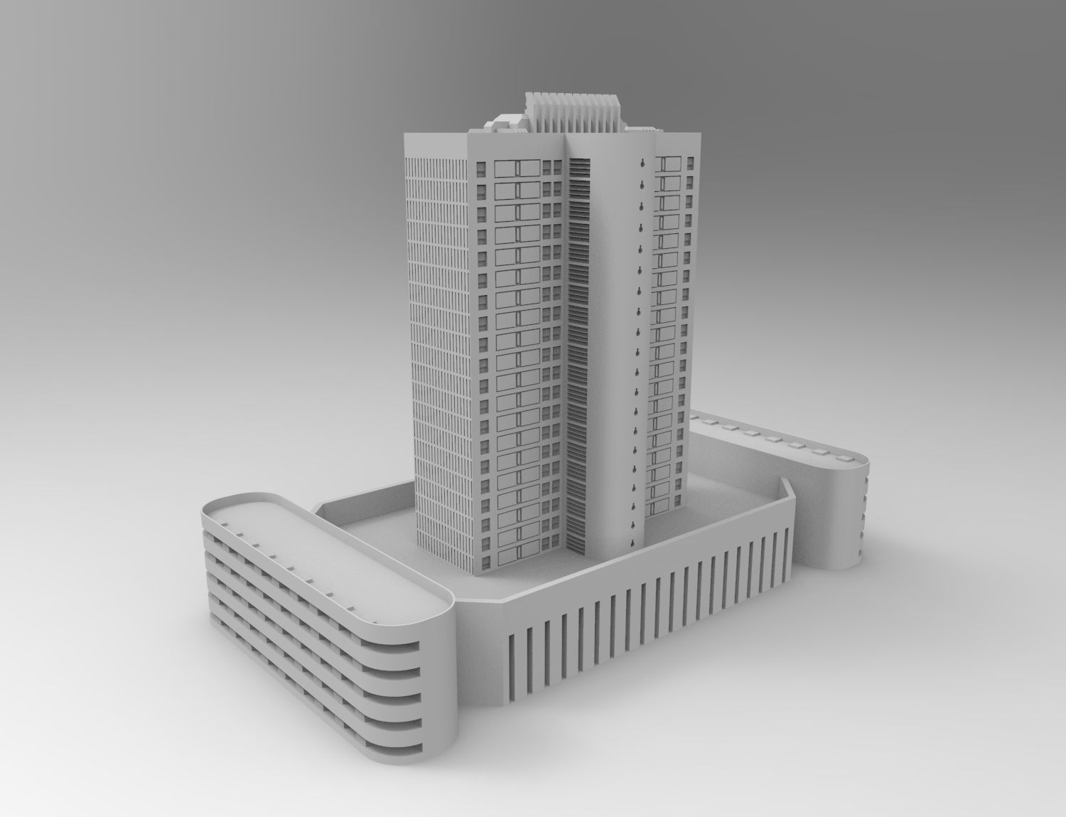 Rhapsody Building Kitbash -- Level 1 3D model_11
