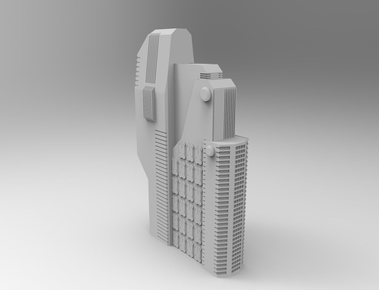 Rhapsody Building Kitbash -- Level 1 3D model_8